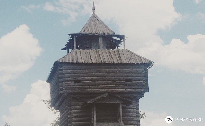 фото. Поселок Мокшан. Сторожевая башня.